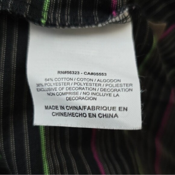 Nike Tiger Woods Golf Polo Mens XL Striped Dri-FIT Performance Shirt - Picture 5 of 5